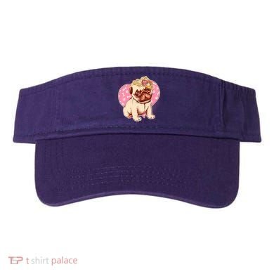 Cute Princess Pug Dog Visor