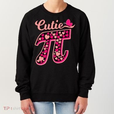 Cutie Pie Pie Day Shirt Butterfly And Hearts Women's Sweatshirt