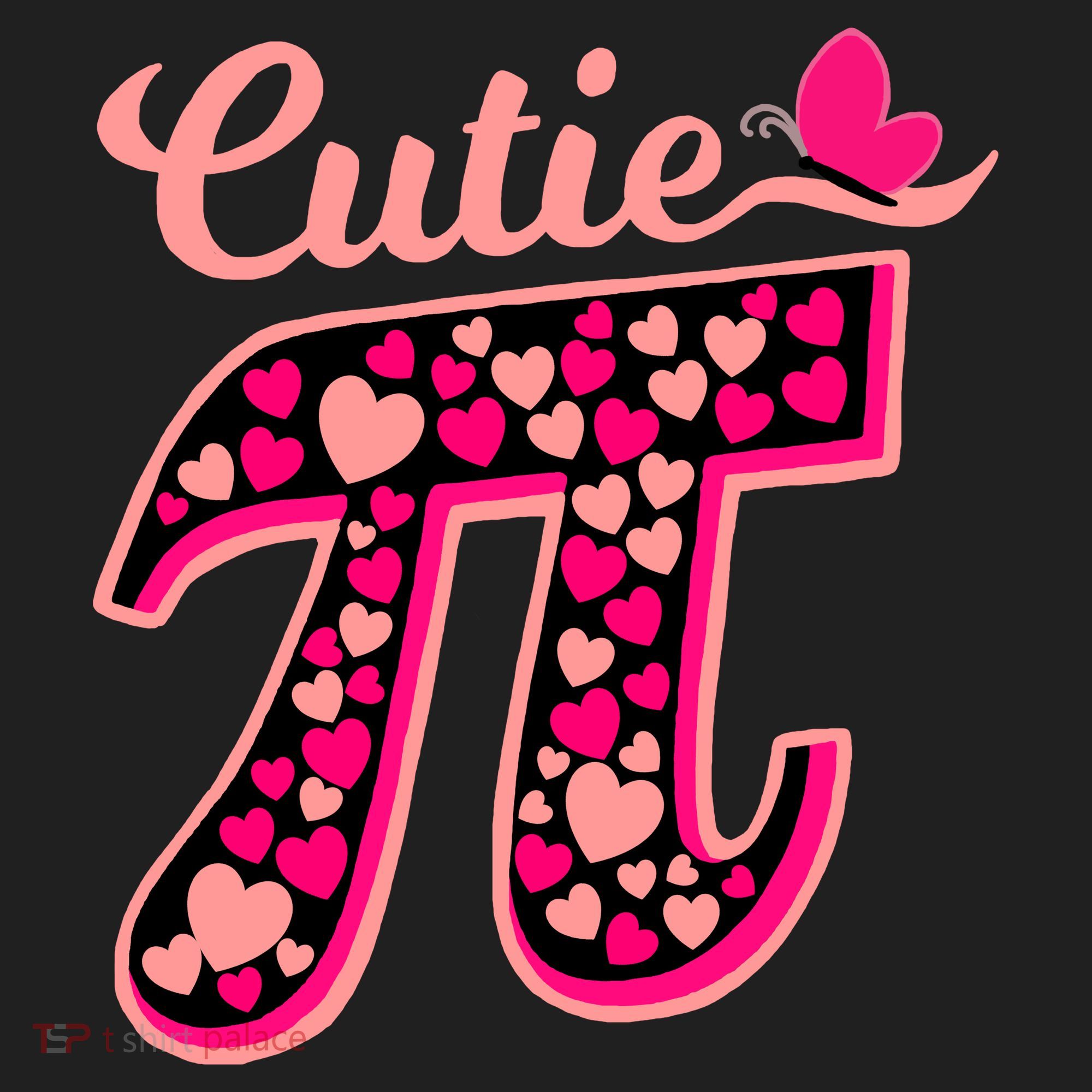 Cutie Pie Pie Day Shirt Butterfly And Hearts Women's Sweatshirt
