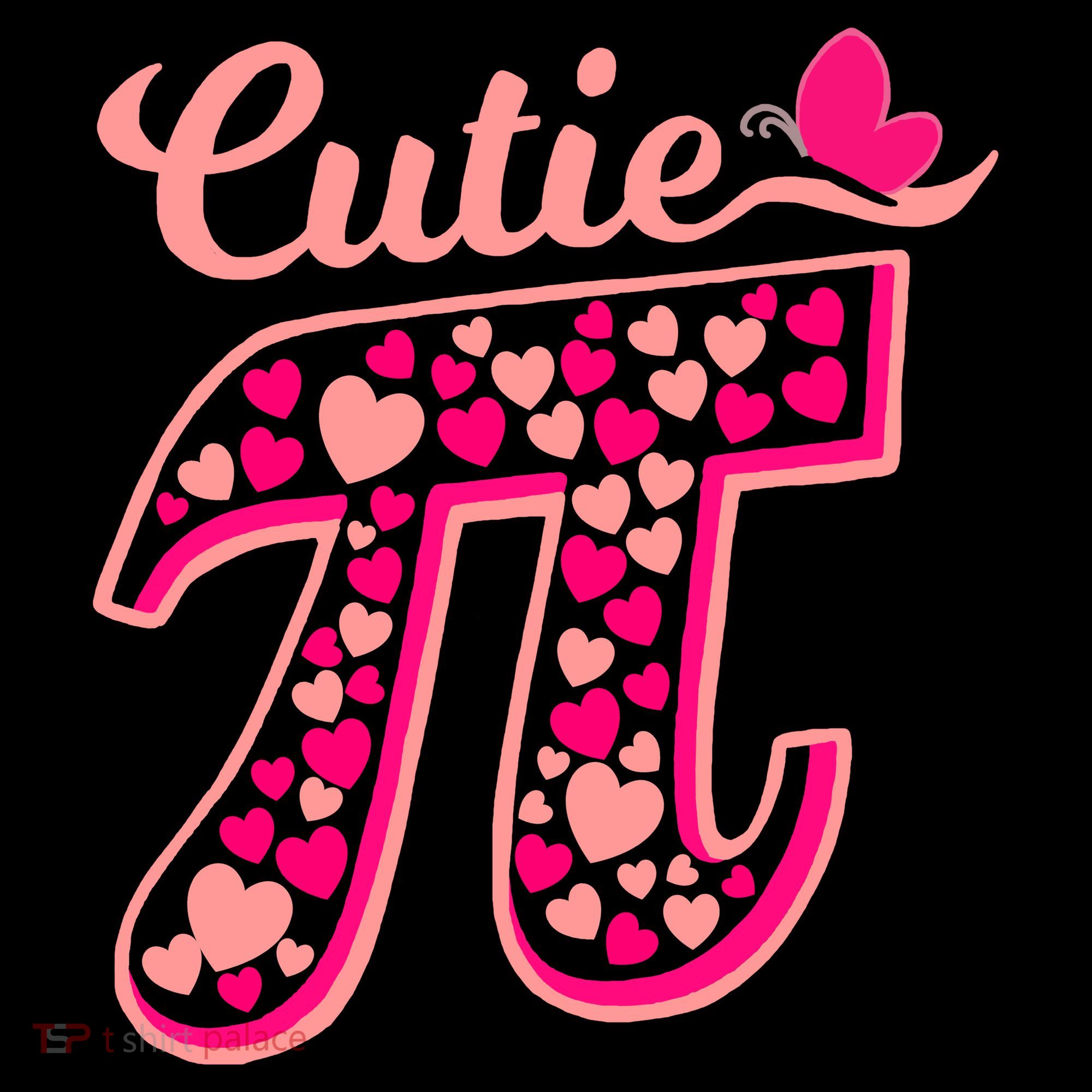 Cutie Pie Pie Day Shirt Butterfly And Hearts Toddler Hoodie