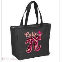 Cutie Pie Pie Day Shirt Butterfly And Hearts Tote Bag thumb 2