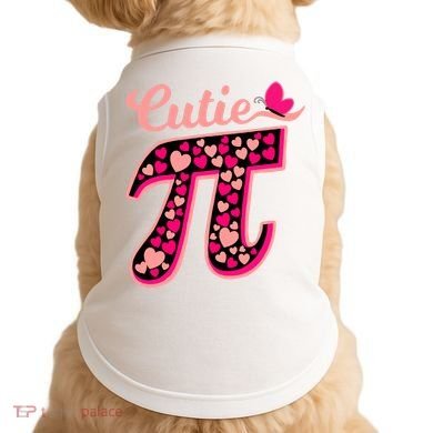 Cutie Pie Pie Day Shirt Butterfly And Hearts Doggie Tank