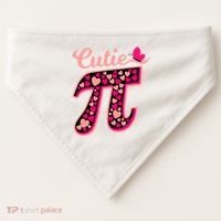 Cutie Pie Pie Day Shirt Butterfly And Hearts USA-Made Doggie Bandana thumb 0