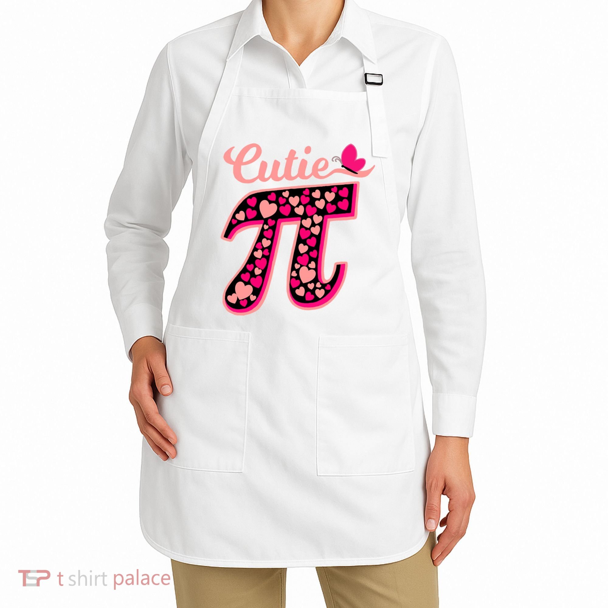Cutie Pie Pie Day Shirt Butterfly And Hearts Apron