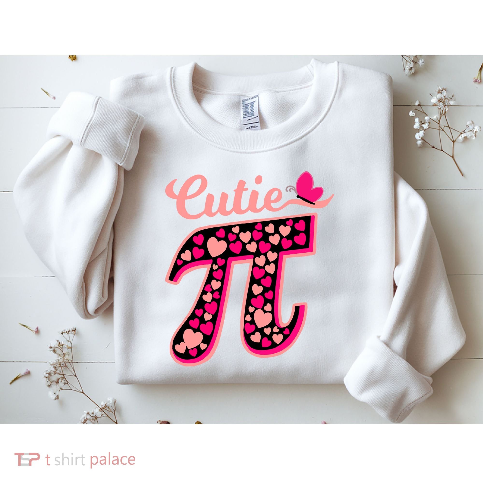Cutie Pie Pie Day Shirt Butterfly And Hearts Sweatshirt