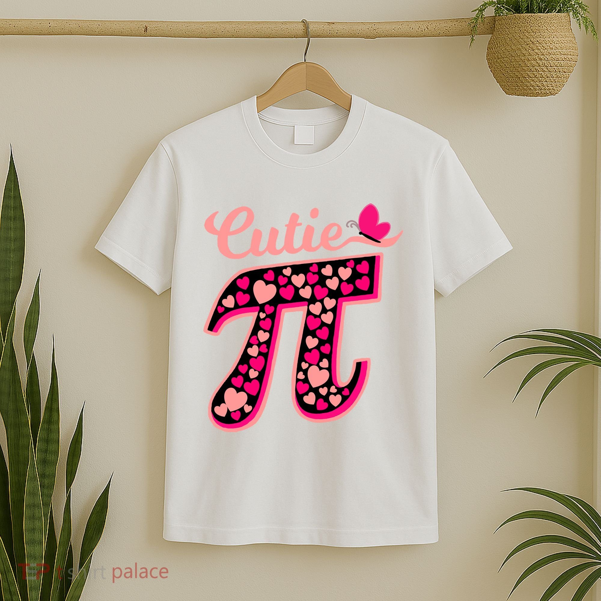 Cutie Pie Pie Day Shirt Butterfly And Hearts T-Shirt