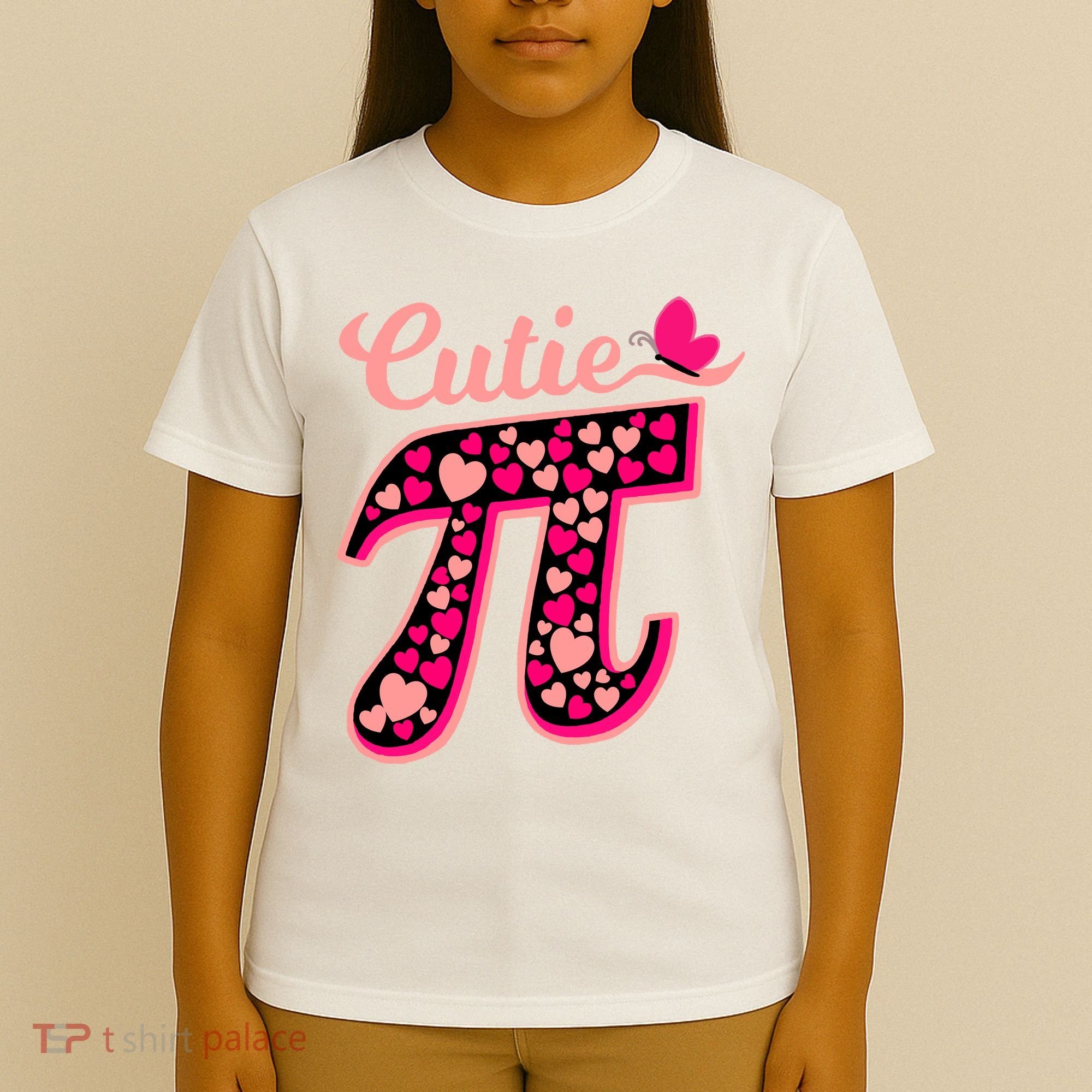 Cutie Pie Pie Day Shirt Butterfly And Hearts T-Shirt