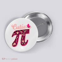 Cutie Pie Pie Day Shirt Butterfly And Hearts Button thumb 0