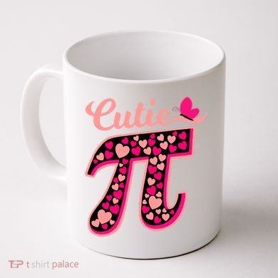 Cutie Pie Pie Day Shirt Butterfly And Hearts Coffee Mug