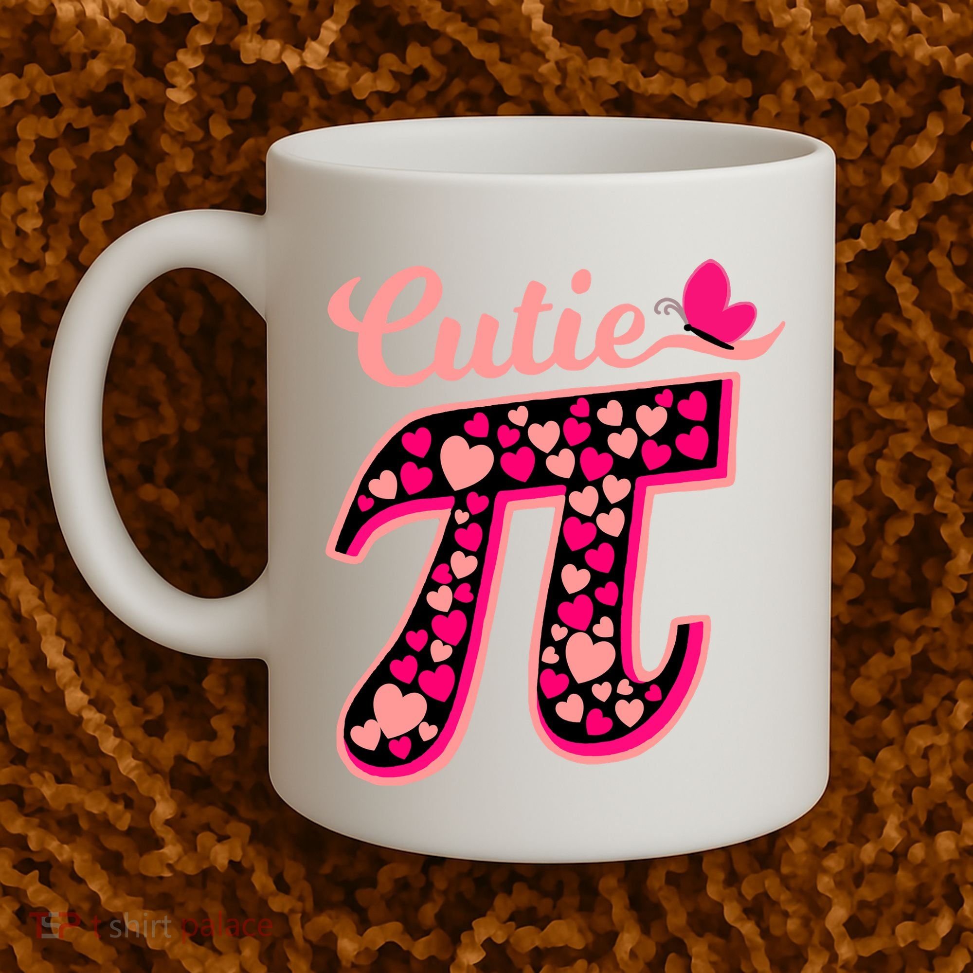 Cutie Pie Pie Day Shirt Butterfly And Hearts Coffee Mug