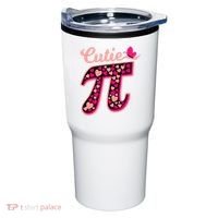 Cutie Pie Pie Day Shirt Butterfly And Hearts Tumbler thumb 0