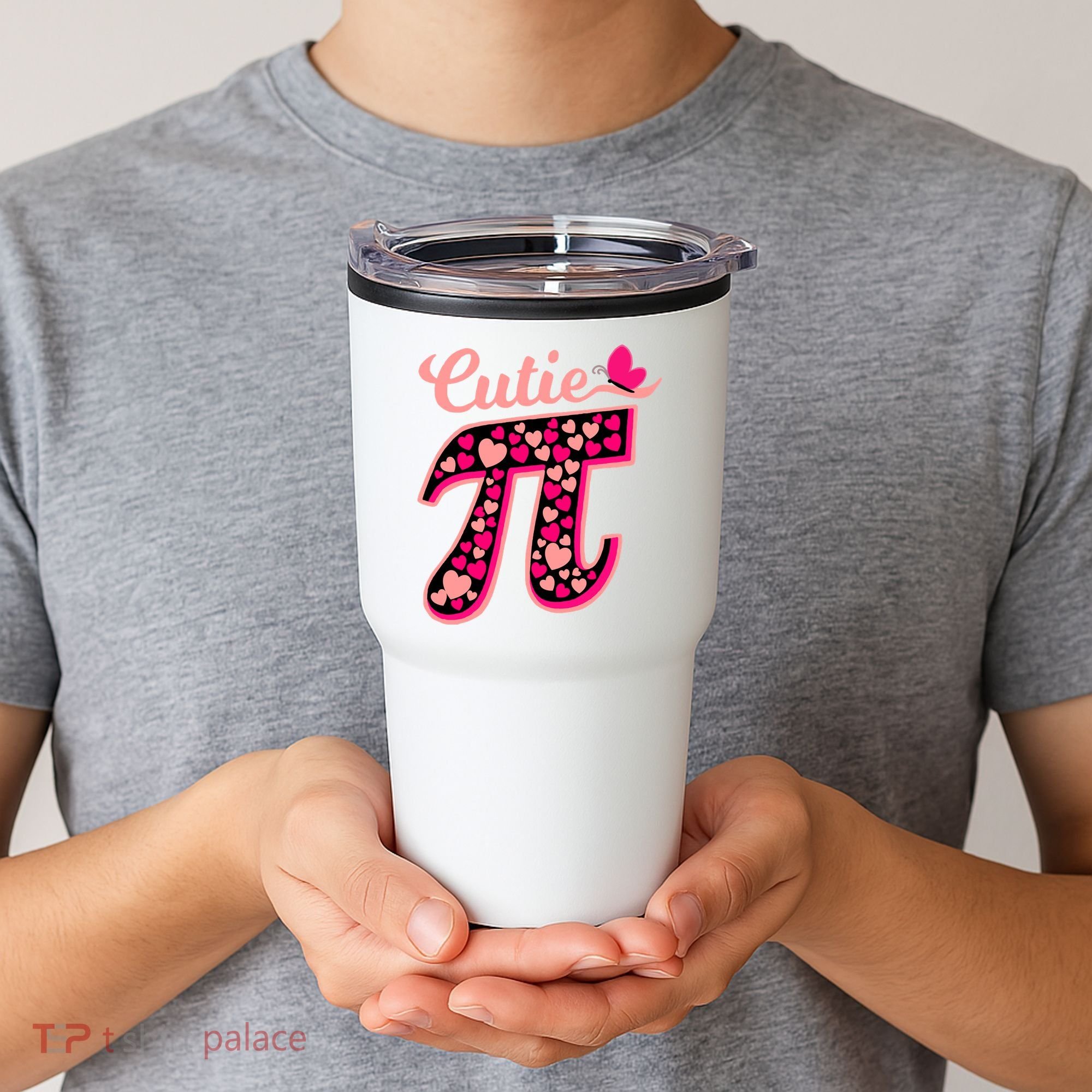 Cutie Pie Pie Day Shirt Butterfly And Hearts Tumbler