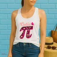 Cutie Pie Pie Day Shirt Butterfly And Hearts Women's Tank Top thumb 2