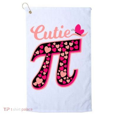 Cutie Pie Pie Day Shirt Butterfly And Hearts Golf Towel