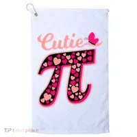 Cutie Pie Pie Day Shirt Butterfly And Hearts Golf Towel thumb 0