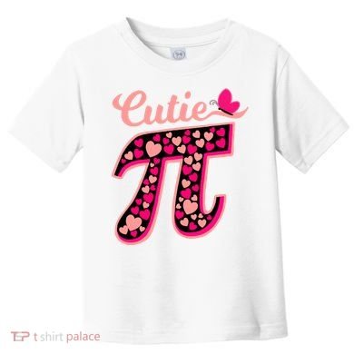 Cutie Pie Pie Day Shirt Butterfly And Hearts Toddler T-Shirt