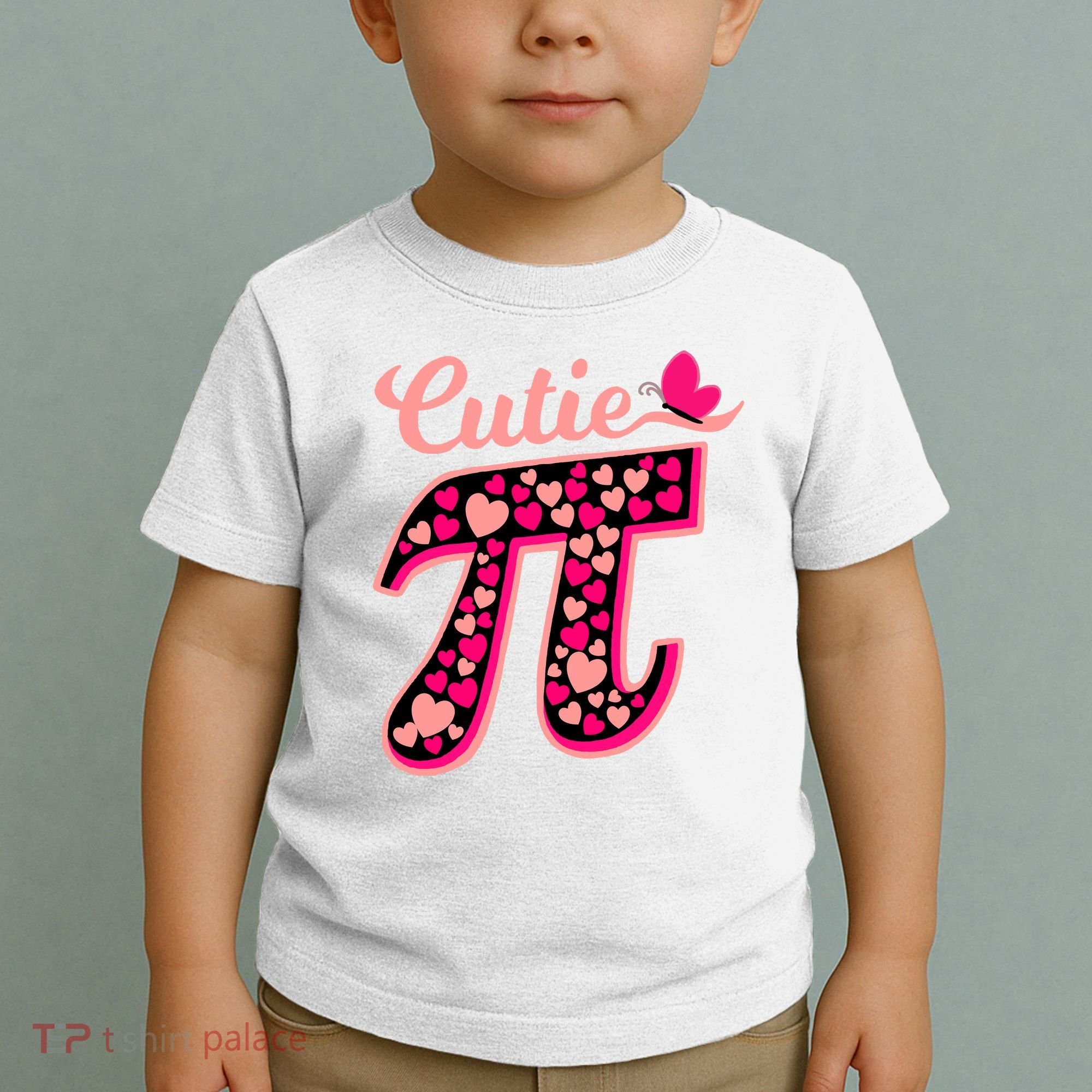 Cutie Pie Pie Day Shirt Butterfly And Hearts Toddler T-Shirt