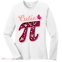 Cutie Pie Pie Day Shirt Butterfly And Hearts Women's Long Sleeve Shirt thumb 0