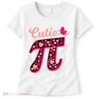 Cutie Pie Pie Day Shirt Butterfly And Hearts Women's T-Shirt thumb 0