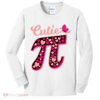 Cutie Pie Pie Day Shirt Butterfly And Hearts Kids Long Sleeve Shirt thumb 0