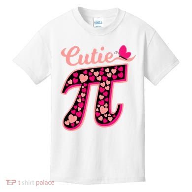 Cutie Pie Pie Day Shirt Butterfly And Hearts Kids T-Shirt