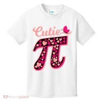 Cutie Pie Pie Day Shirt Butterfly And Hearts Kids T-Shirt thumb 0