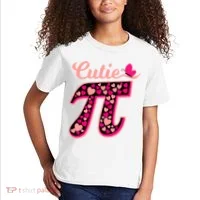 Cutie Pie Pie Day Shirt Butterfly And Hearts Kids T-Shirt thumb 2