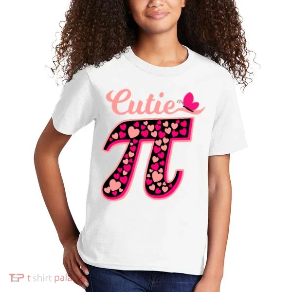 Cutie Pie Pie Day Shirt Butterfly And Hearts Kids T-Shirt