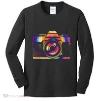 Camera Photographer Photographers Photography Creative Gift Kids Long Sleeve Shirt thumb 0