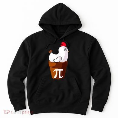 Chicken Pot Pi Funny Pie Day Cartoon Chicken Pot Pi Hoodie