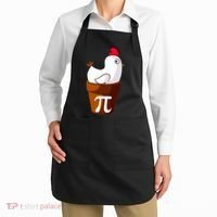 Chicken Pot Pi Funny Pie Day Cartoon Chicken Pot Pi Apron thumb 2