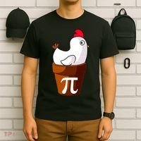 Chicken Pot Pi Funny Pie Day Cartoon Chicken Pot Pi T-Shirt thumb 6