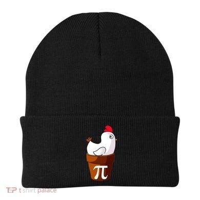 Chicken Pot Pi Funny Pie Day Cartoon Chicken Pot Pi Beanie