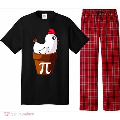 Chicken Pot Pi Funny Pie Day Cartoon Chicken Pot Pi Pajama Set