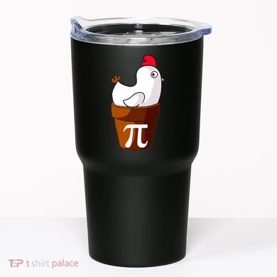 Chicken Pot Pi Funny Pie Day Cartoon Chicken Pot Pi Tumbler