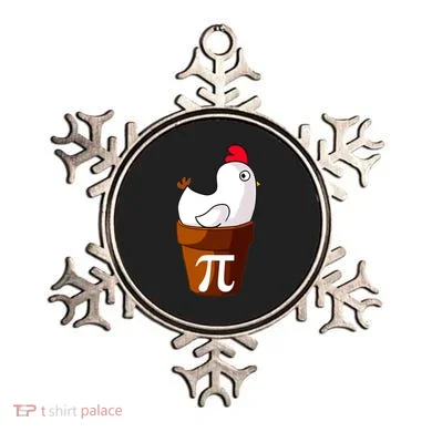 Chicken Pot Pi Funny Pie Day Cartoon Chicken Pot Pi Ornament