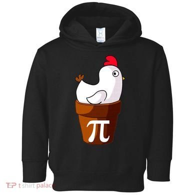 Chicken Pot Pi Funny Pie Day Cartoon Chicken Pot Pi Toddler Hoodie