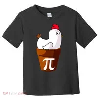 Chicken Pot Pi Funny Pie Day Cartoon Chicken Pot Pi Toddler T-Shirt thumb 0