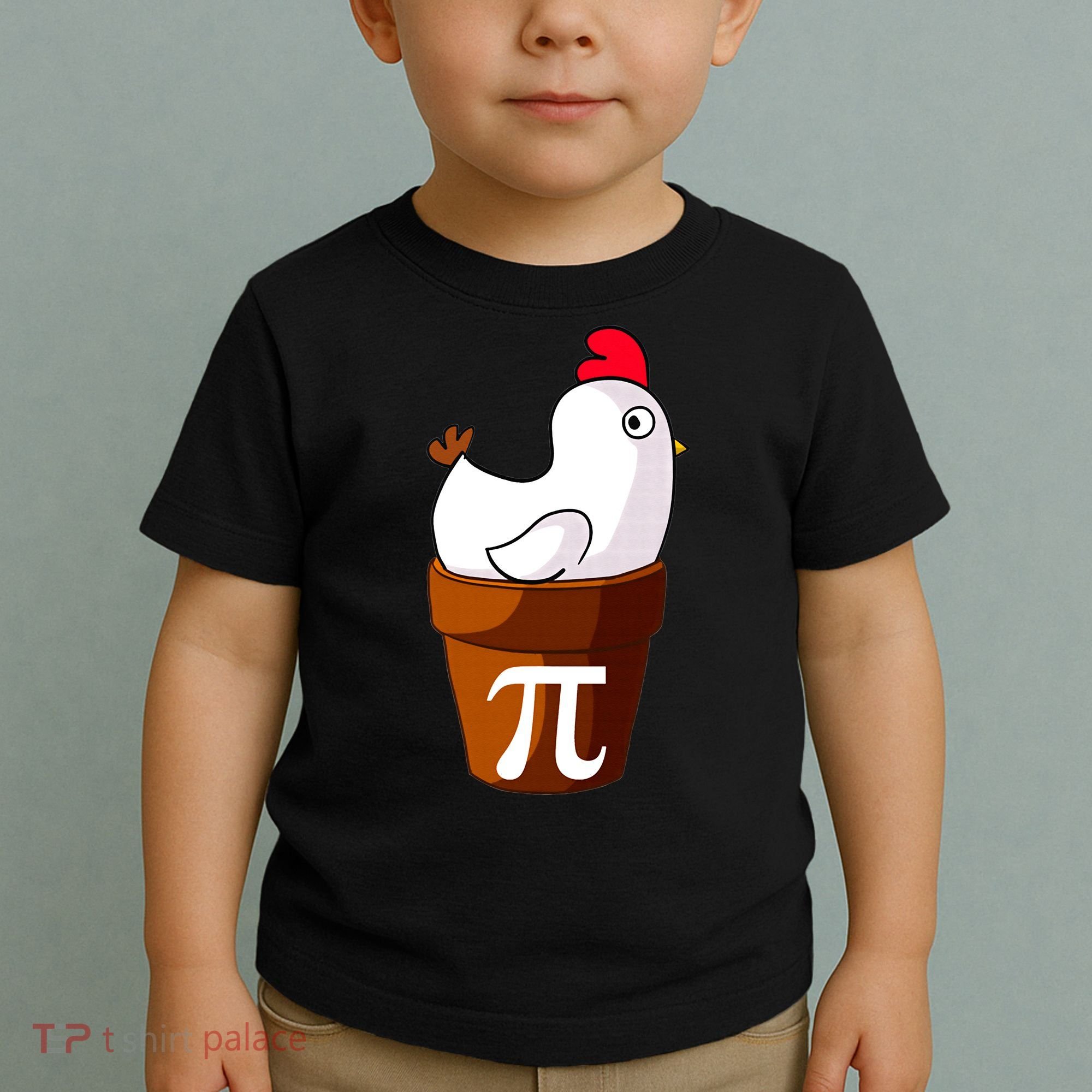 Chicken Pot Pi Funny Pie Day Cartoon Chicken Pot Pi Toddler T-Shirt