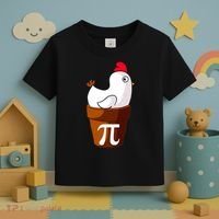Chicken Pot Pi Funny Pie Day Cartoon Chicken Pot Pi Toddler T-Shirt thumb 3