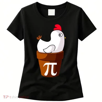 Chicken Pot Pi Funny Pie Day Cartoon Chicken Pot Pi Women's T-Shirt