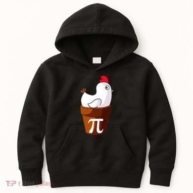 Chicken Pot Pi Funny Pie Day Cartoon Chicken Pot Pi Kids Hoodie