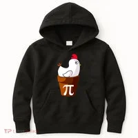 Chicken Pot Pi Funny Pie Day Cartoon Chicken Pot Pi Kids Hoodie thumb 0