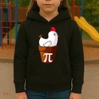 Chicken Pot Pi Funny Pie Day Cartoon Chicken Pot Pi Kids Hoodie thumb 3