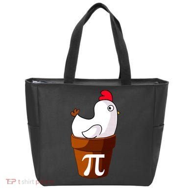 Chicken Pot Pi Funny Pie Day Cartoon Chicken Pot Pi Tote Bag