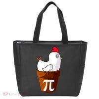 Chicken Pot Pi Funny Pie Day Cartoon Chicken Pot Pi Tote Bag thumb 0