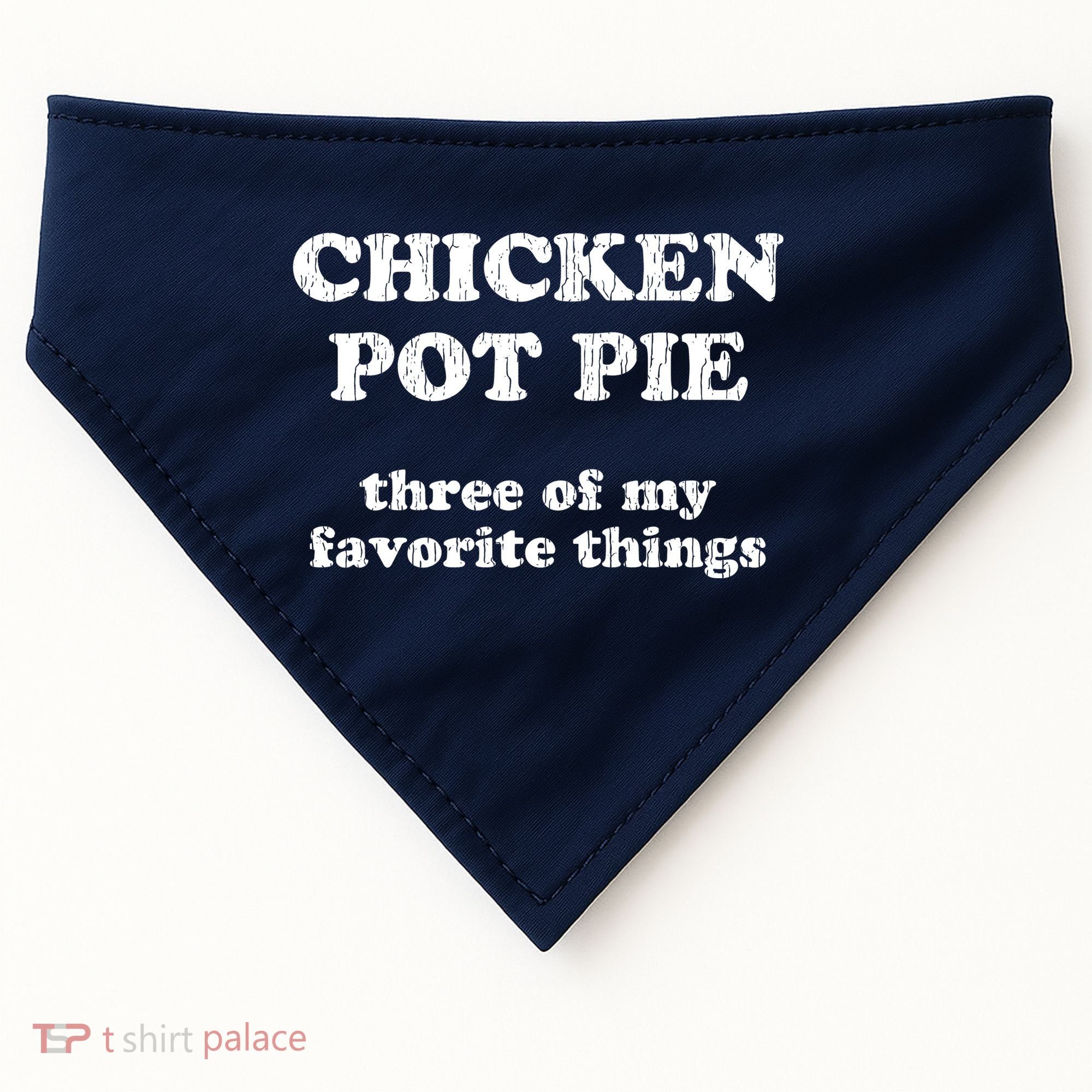 Chicken Pot Pie Three Of My Favorite Things USA-Made Doggie Bandana