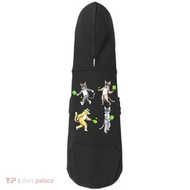 Cats Playing Pickleball Doddie Hoodie
