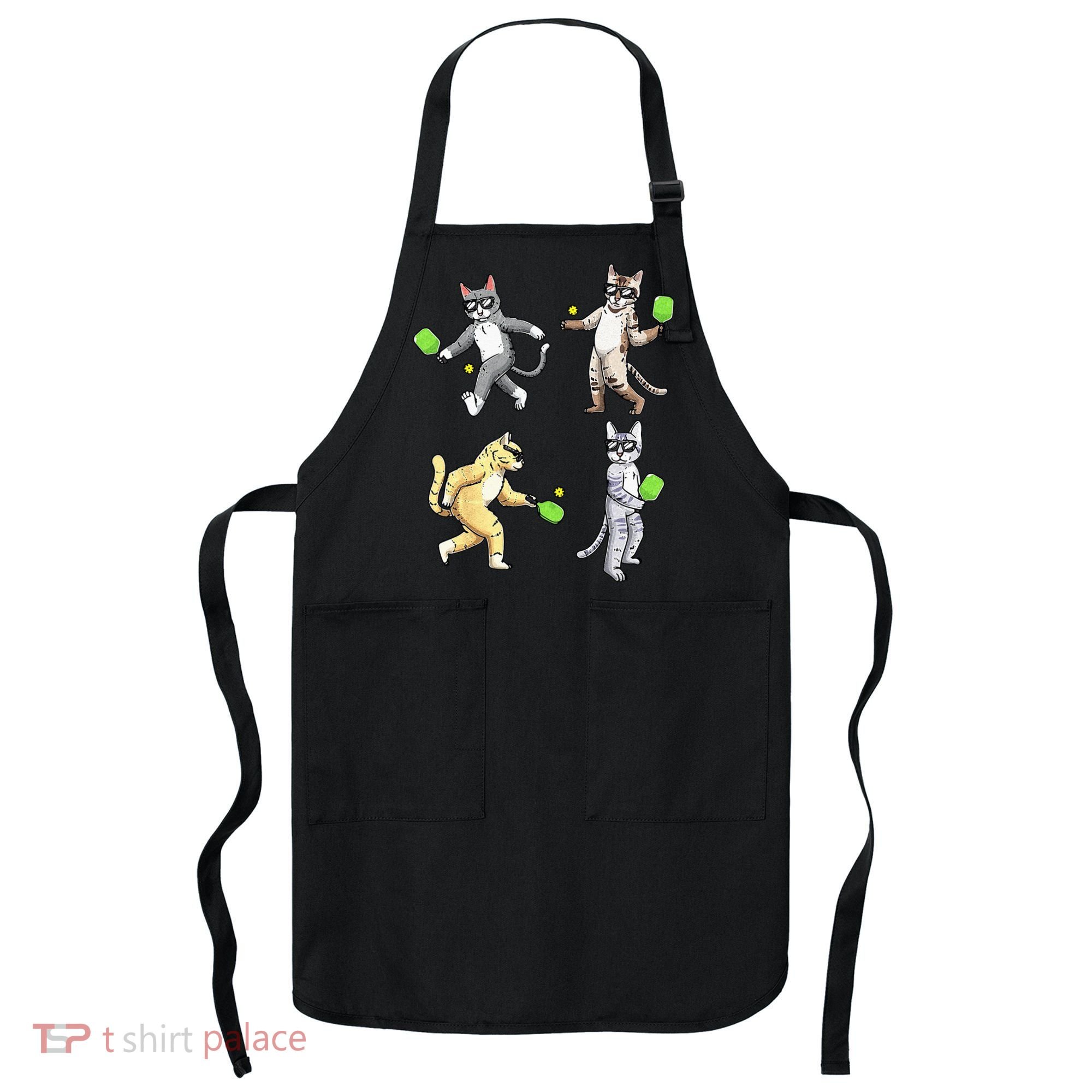 Cats Playing Pickleball Apron
