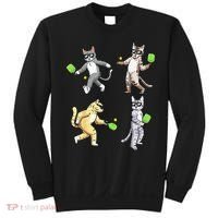 Cats Playing Pickleball Sweatshirt thumb 0